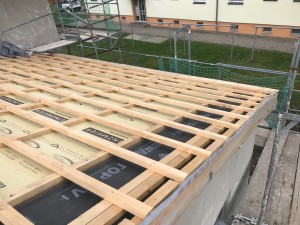 Aufsparrendämmung Dach Anbau mit lattung und Konterlattung