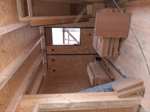 Innenansicht Zimmer Dachgeschoss in Holzständerbauweisein 